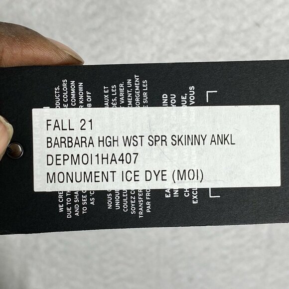 Hudson Womens Gray Barbara Stretch High Waist Super Ankle Skinny Jeans Size 25 - Picture 8 of 9